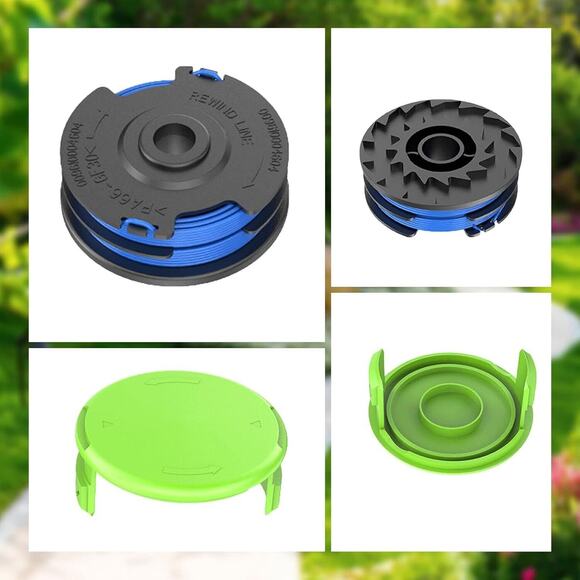 AC41RL3 AC41RDLB 27ft 0.065" Autofeed Dual Replacement Line, 6 Spool + 2 Caps - Picture 3 of 6